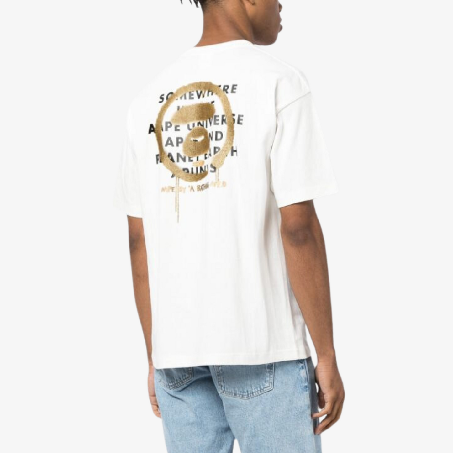 AAPE White Logo Tee