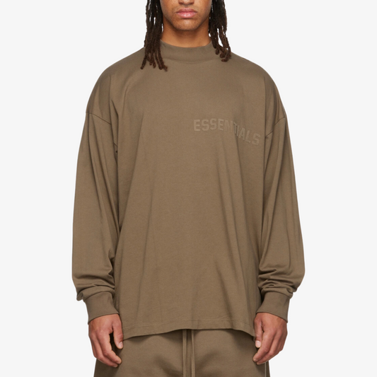 Fear of God Essentials Brown Long Sleeve Tee