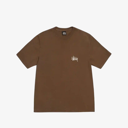 STUSSY Brown Logo Tee